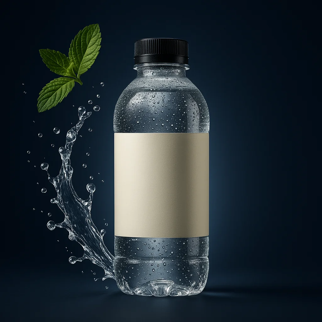 NightSip plastic bottle — 45° angle view
