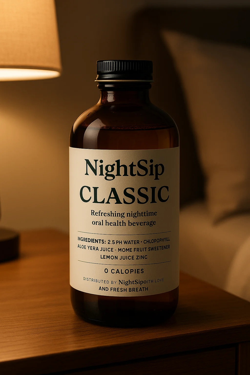 NightSip on nightstand - lifestyle
