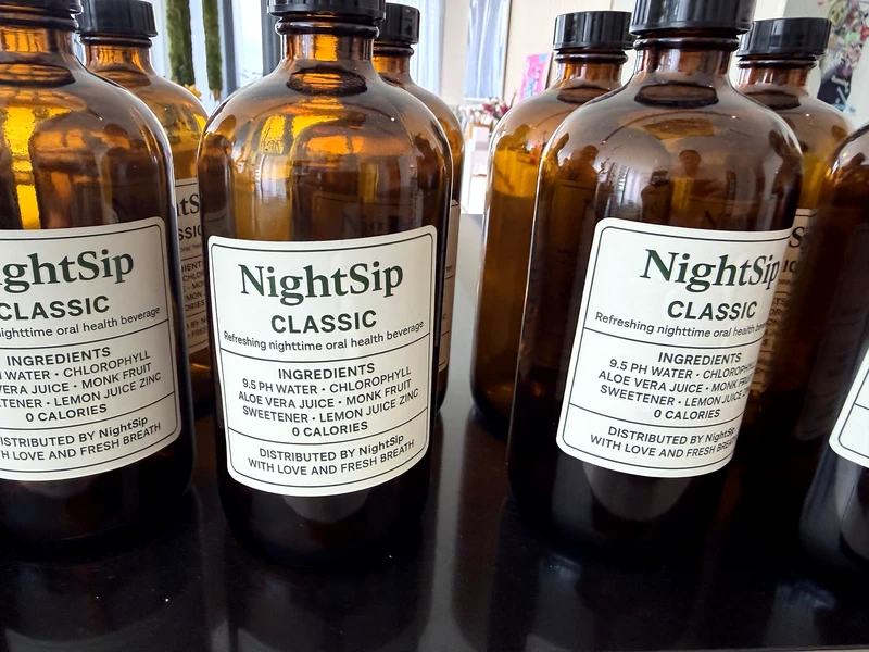 NightSip real brown bottle - product view 2